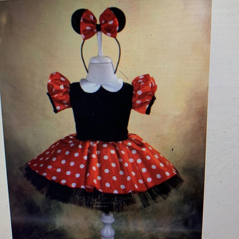 Minnie Mouse inspired dress custom made from Etsy